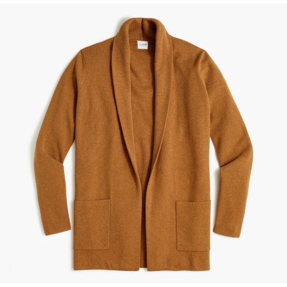J. Crew Sweaters - J. Crew Factory Chelsea Camel Tan Boyfriend Sweater Blazer Style BA866 Size S
